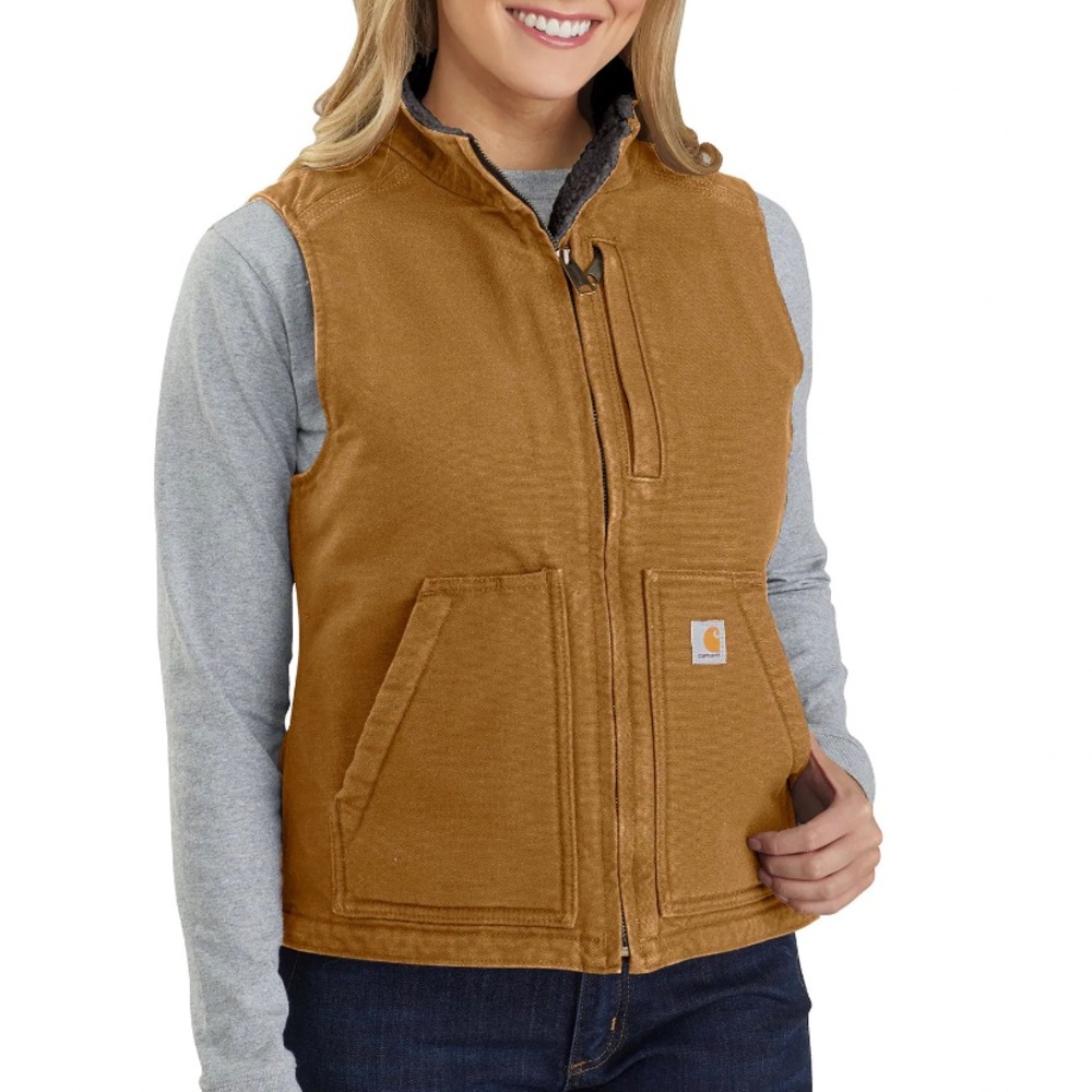 Women’s Carhartt Washed Duck Sherpa Lined Vest